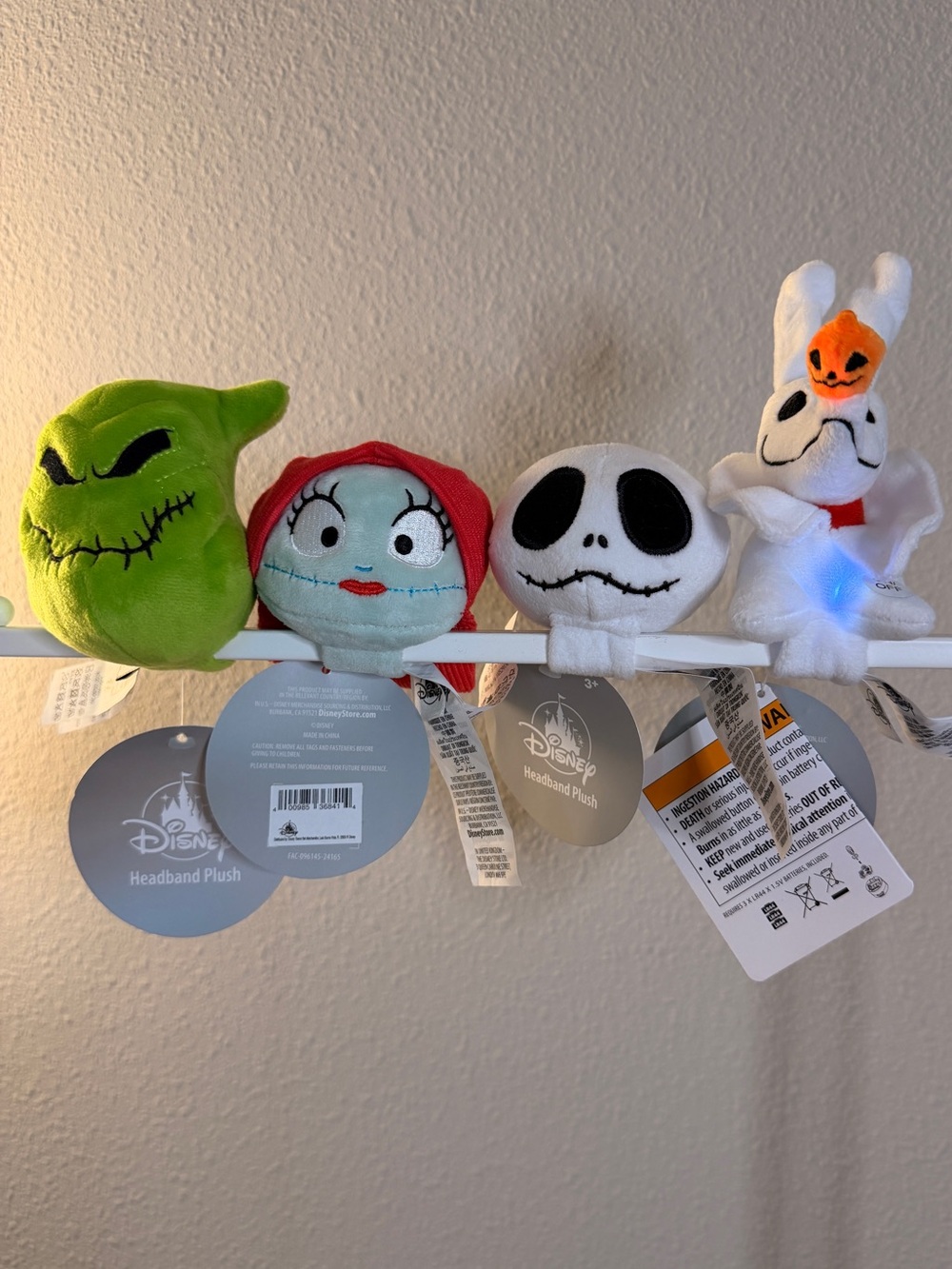 Nightmare Before Christmas Headband Plushies s/4